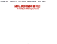 Tablet Screenshot of mediamobilizing.org